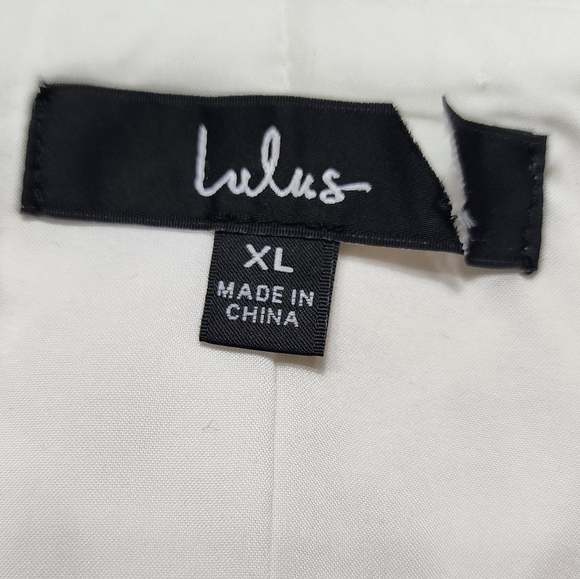 Lulus Confidently Adorable Ivory Floral Jacquard Blazer Mini Dress XL Wedding - Picture 11 of 12